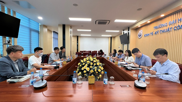 Trường Đại học Kinh tế – Kỹ thuật Công nghiệp gặp gỡ, thảo luận và ký kết thỏa thuận hợp tác với Đại học quốc gia Hanbat, Hàn Quốc