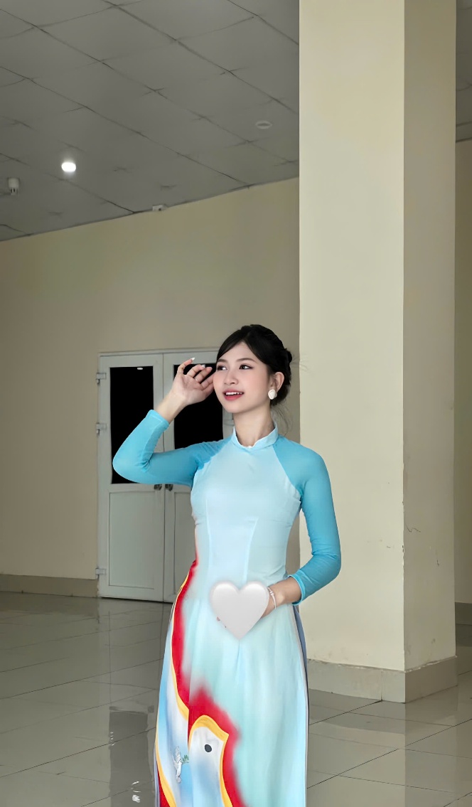 A person in a blue dress AI-generated content may be incorrect.