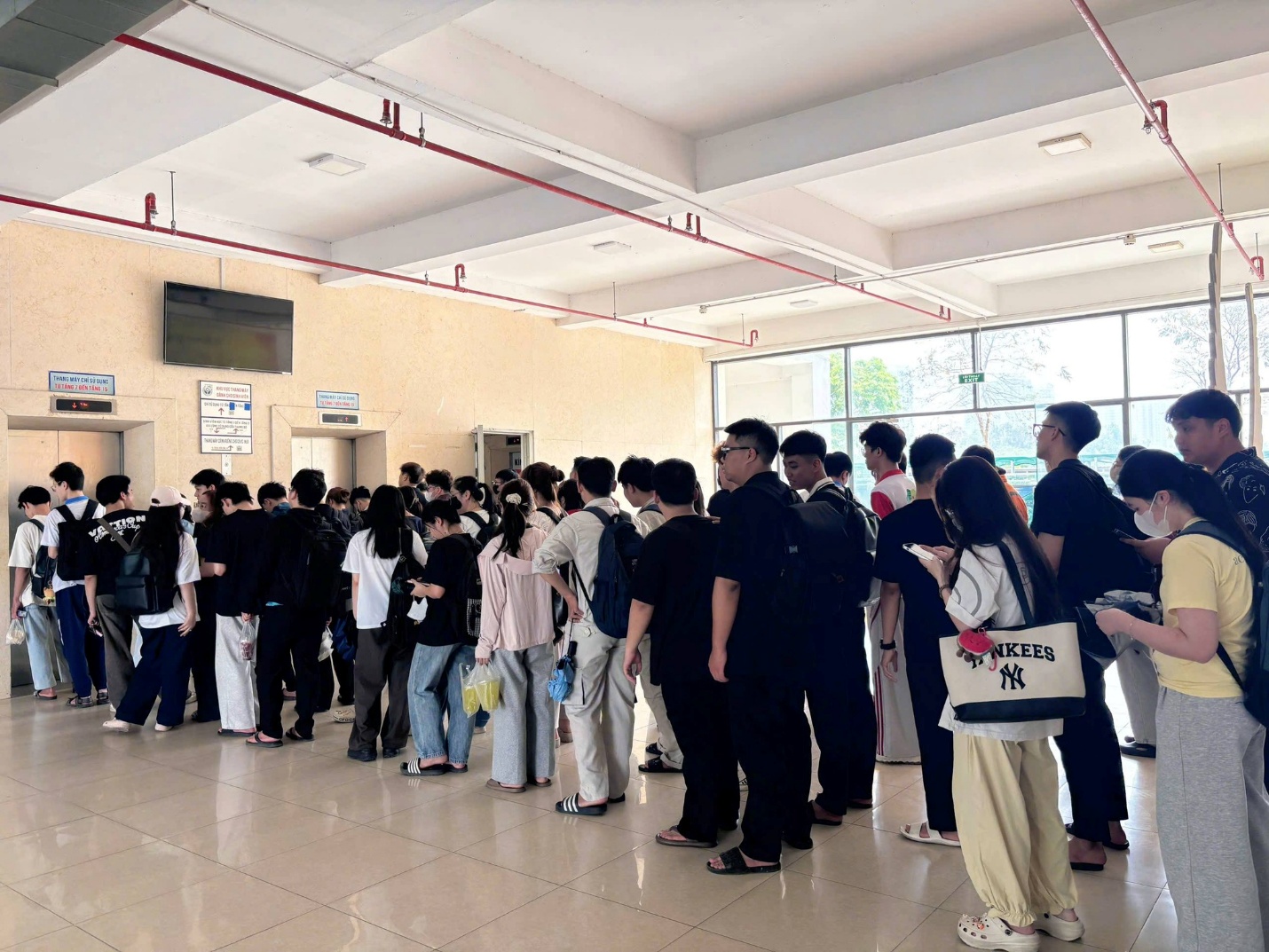 Có thể là hình ảnh về một hoặc nhiều người, đám đông và bệnh viện