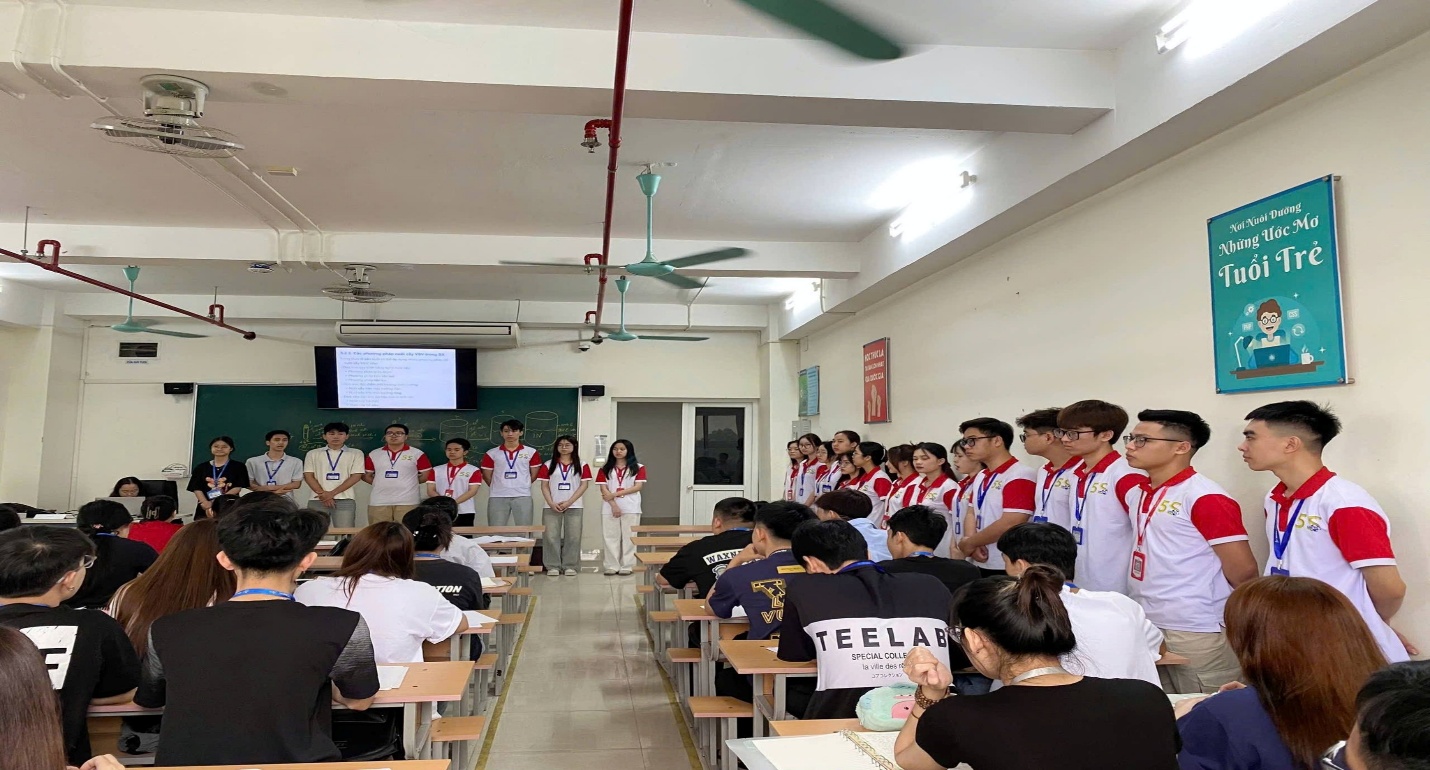 Có thể là hình ảnh về một hoặc nhiều người, mọi người đang học và văn bản